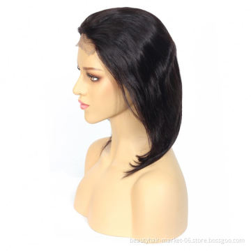 Cheap Malaysian Raw Hair Front Lace Closure Wig With Baby Hair 4*4 Unprocessed Virgin Malaysian Hair Deep Wave Human Lace Wig
